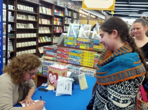 Then she signed my book!